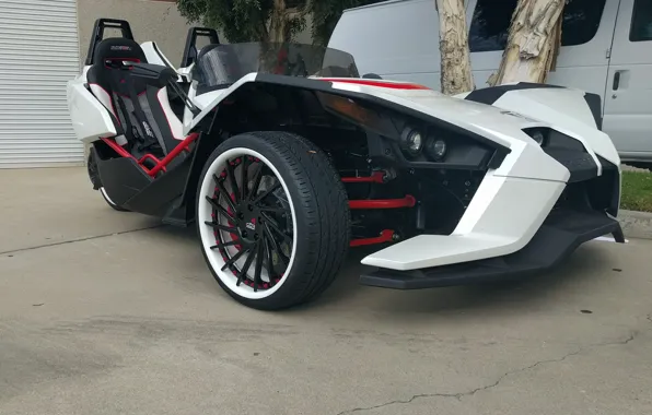 Beautiful, comfort, hi-tech, Polaris, Slingshot, tecnology, sporty, tricycle