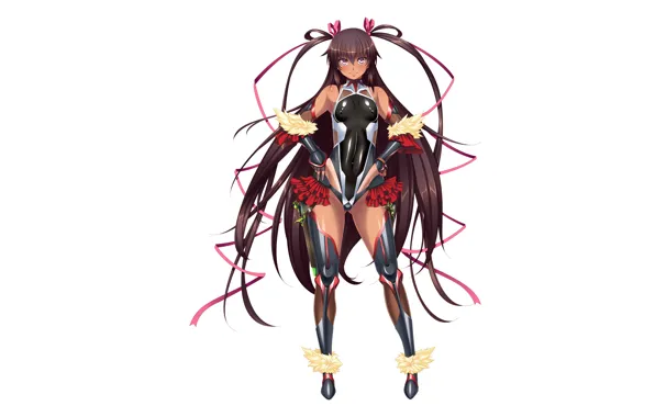 Girl, sexy, thighhighs, erect nipples, long hair, legs, anime, beautiful