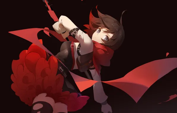 Взгляд, девушка, движение, RWBY
