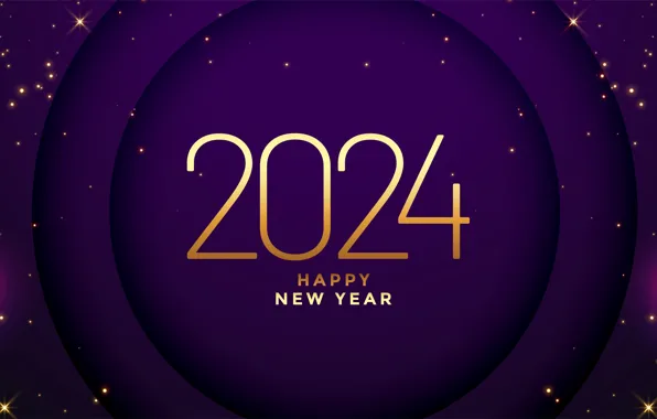 Цифры, Новый год, дата, композиция, 2024, Новый 2024 год
