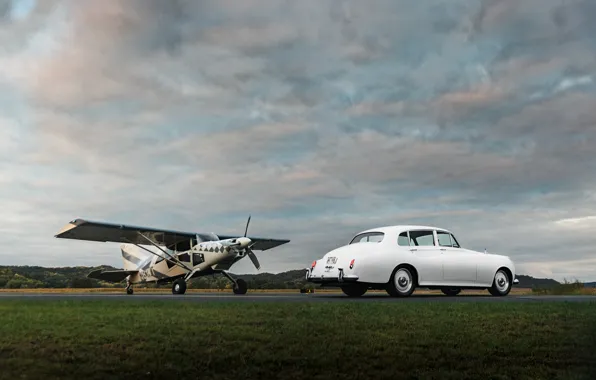 Car, Rolls-Royce, plane, 1961, Ringbrothers, Silver Cloud, Rolls-Royce Silver Cloud II, Rolls-Royce Silver Cloud II …