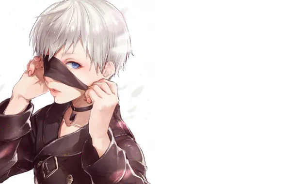 Игра, мальчик, повязка, Nier Automata, YoRHa No 9 Type S