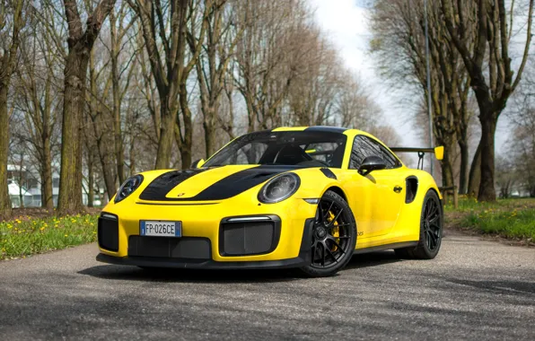 Картинка Porsche, yellow, Porsche 911 GT2 RS