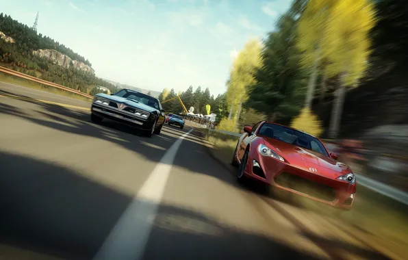 Картинка трасса, пыль, гонки, суперкары, Forza Horizon