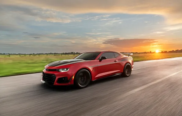 Картинка Chevrolet, Camaro, road, speed, Hennessey, Hennessey Chevrolet Camaro ZL1 The Exorcist