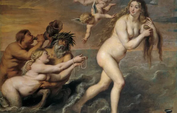 Картинка картина, Рождение Венеры, мифология, Корнелис де Вос