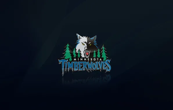 Синий, Баскетбол, Волк, Логотип, NBA, Миннесота, Лесные Волки, Minnesota TimberWolves