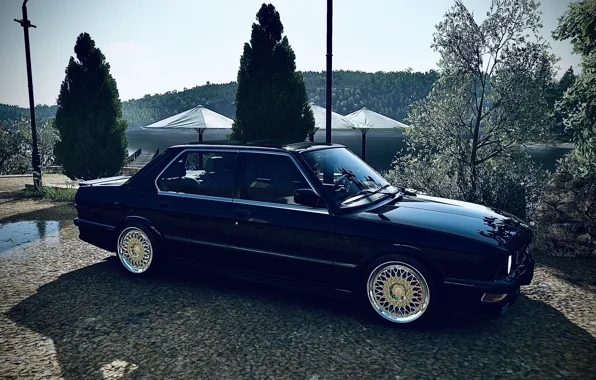 HDR, BMW, Sky, Flowers, Spring, Game, Sunshine, Sea