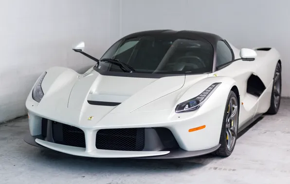 Car, white, ferrari, super, laferrari