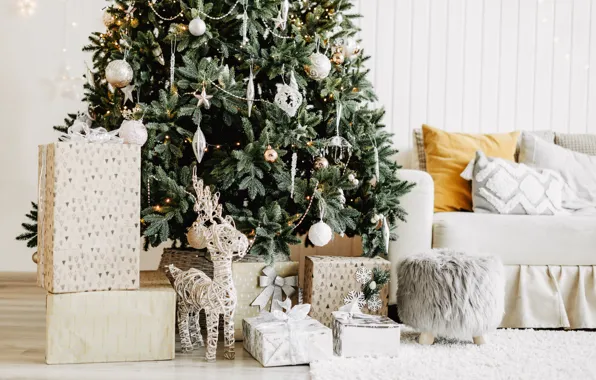 Картинка елка, Рождество, подарки, Новый год, new year, Christmas, design, room