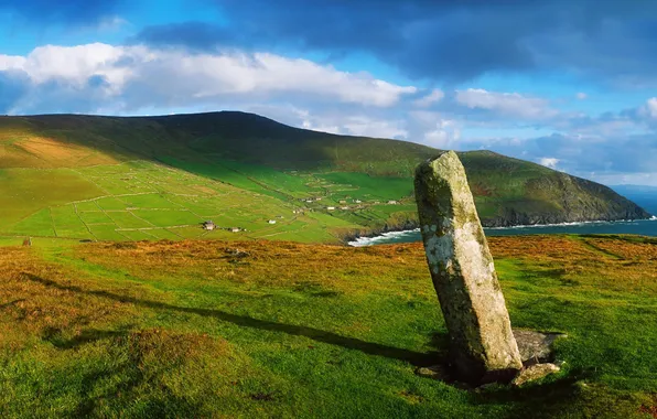 Картинка камень, деревня, ирландия