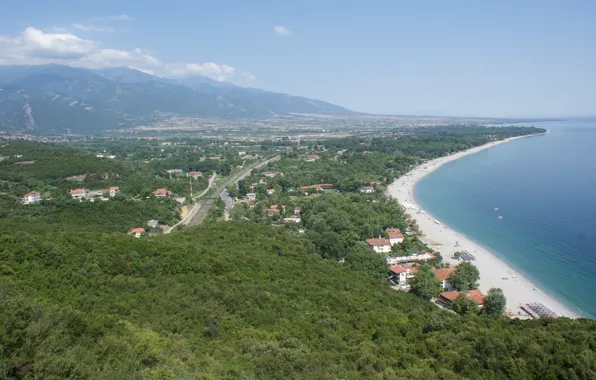 Summer, sea, mountain, sun, greece