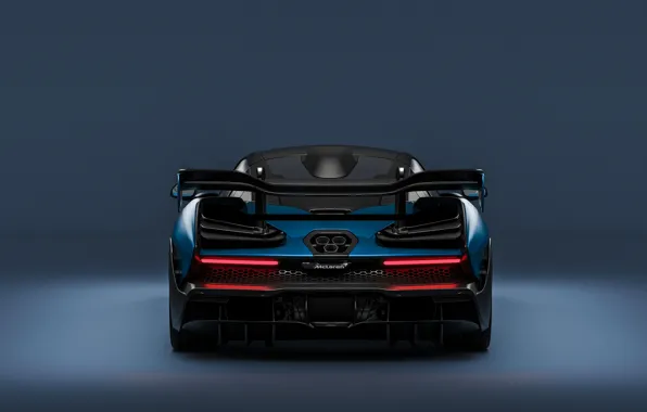Рендеринг, McLaren, суперкар, вид сзади, 2018, Senna, by Sebastian Ladan