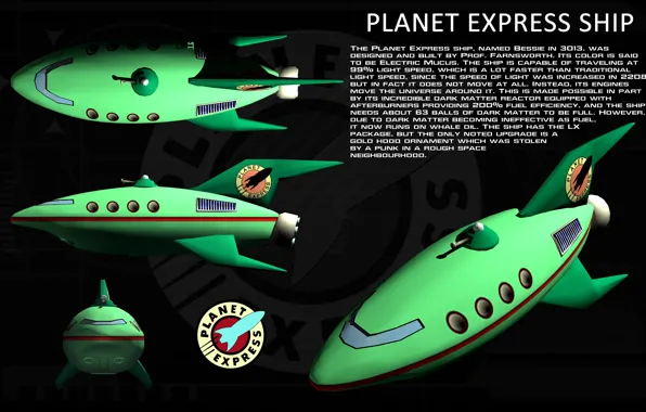 Картинка Futurama, ship, planet express