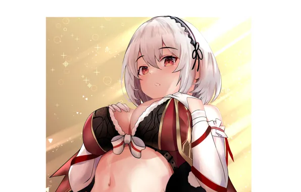 Girl, sexy, lingerie, bra, cleavage, boobs, anime, beautiful