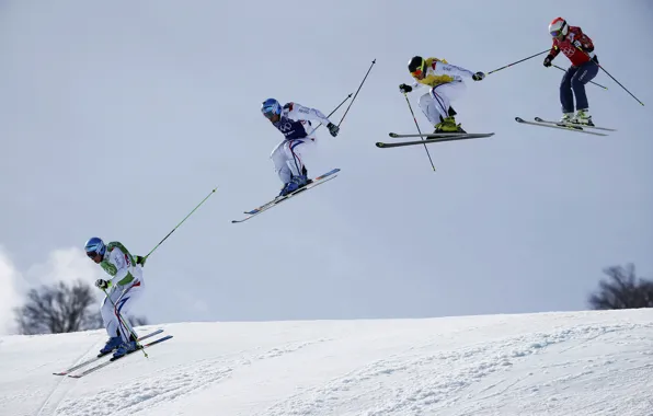 France, XXII Олимпийские зимние игры, Зимние Олимпийские игры 2014, 2014 Winter Olympics, Ски-кросс, Ski Cross