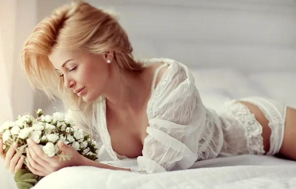 Model, Blonde, Morning, Снежанна Машканцева