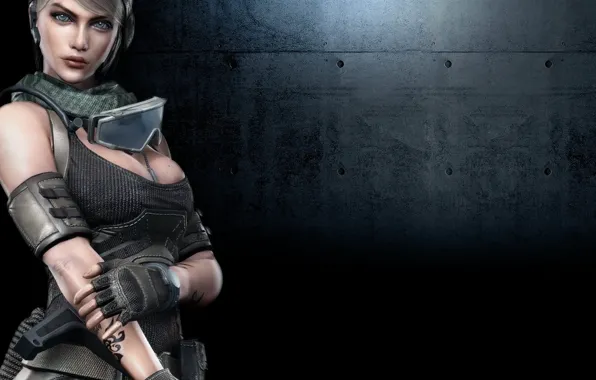 Windows, Microsoft, girl, gun, game, soldier, weapon, woman