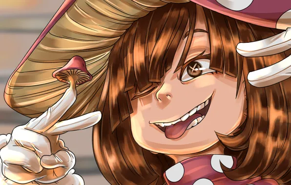 Гриб, девочка, Boku No Hero Academia, Моя геройская акадеимя