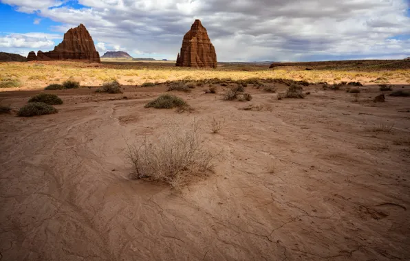 Картинка desert, Capitol Reef National Park, Temples, Cathedral Valley