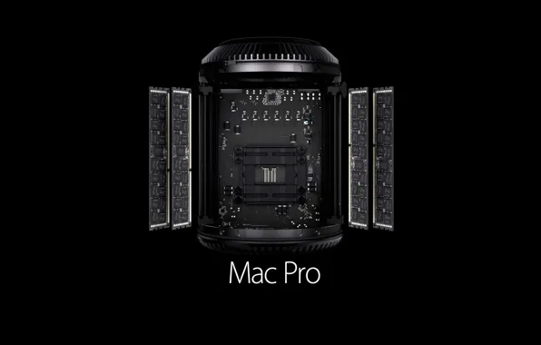 Черный, apple, mac, Mac Pro