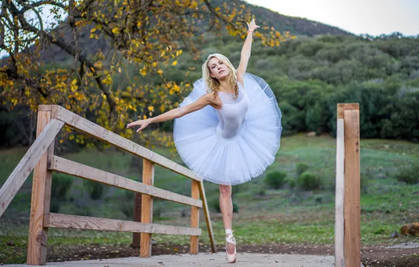 Девушка, поза, балерина