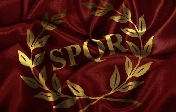 Картинка флаг, Рим, Rome, SPQR, крассный