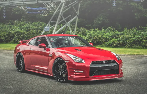 Картинка Wheels, Red, NISSAN, GT-R, Black