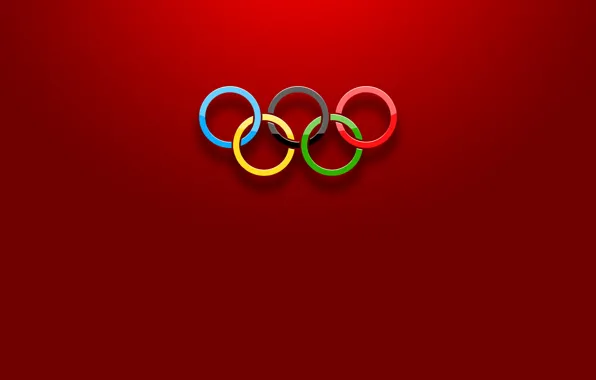 Картинка спорт, цвет, кольца, олимпиада, объем
