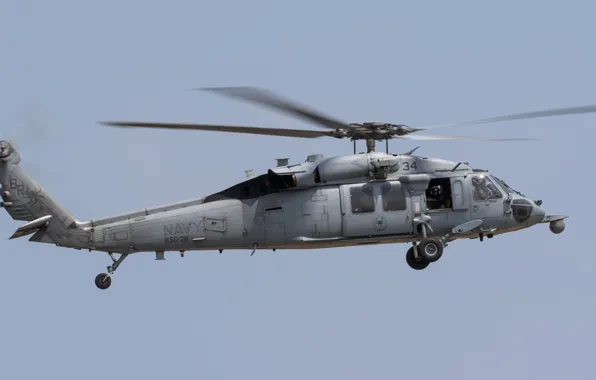 Полёт, вертолёт, летит, SH60 Seahawk, SH60