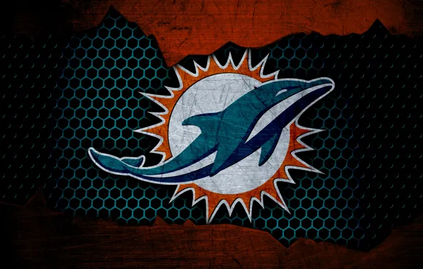 Wallpaper, sport, logo, NFL, american football, Miami Dolphins