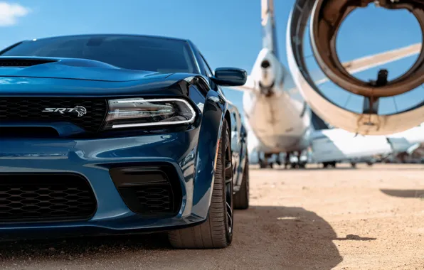 Самолет, Фара, Капот, Dodge, Charger, Hellcat, SRT, 2020