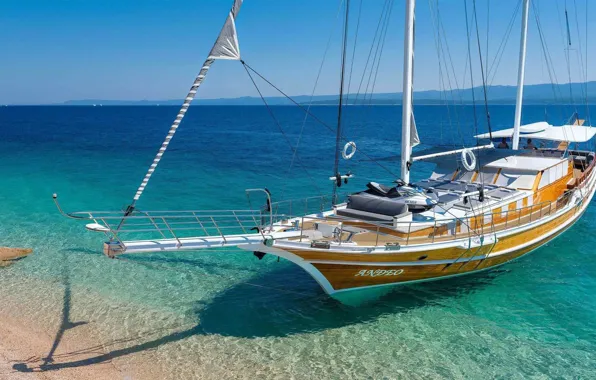 Море, яхта, Хорватия, Адриатика, АНДЕО