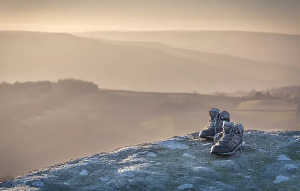 Вид, высота, кроссовки, На краю, On the edge