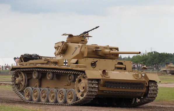 Картинка танк, бронетехника, средний, Panzerkampfwagen III, PzKpfw III
