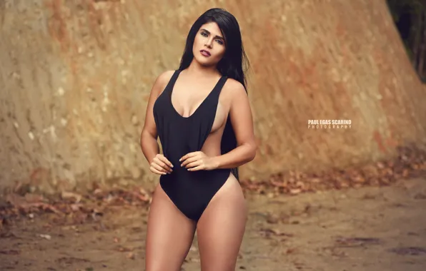Swimsuit, Model, Pose, Paul Egas Scarino, Woman Outside