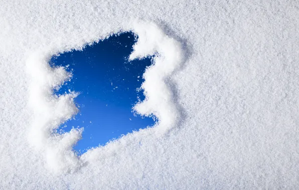 Картинка зима, снег, снежинки, blue, winter, snow