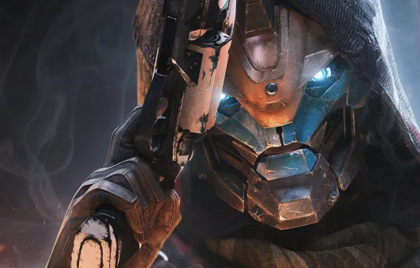 Робот, капюшон, Destiny 2, Cayde-6