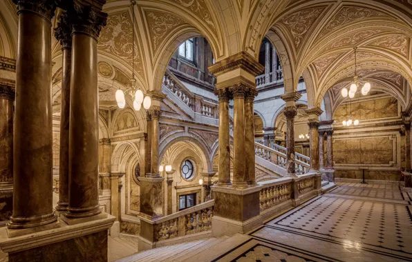 Глазго, Лестница Палат, Музей Келвингроув, Георгий Кв. Глазго, Glasgow City Chambers Staircase