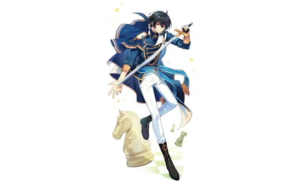 Меч, шахматы, костюм, парень, Ensemble Stars!, Sakuma Ritsu, Ksk535