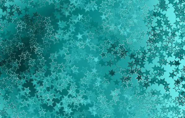 Картинка звезды, фон, бирюзовый