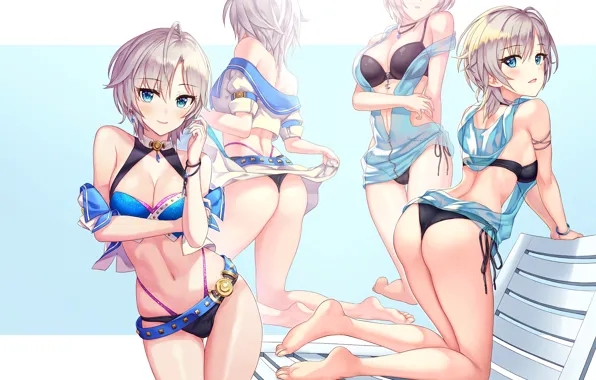 Girl, sexy, lingerie, ass, pantsu, Anastasia, bra, cleavage