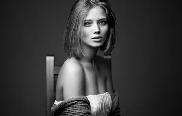 Sexy, Model, black and white, look