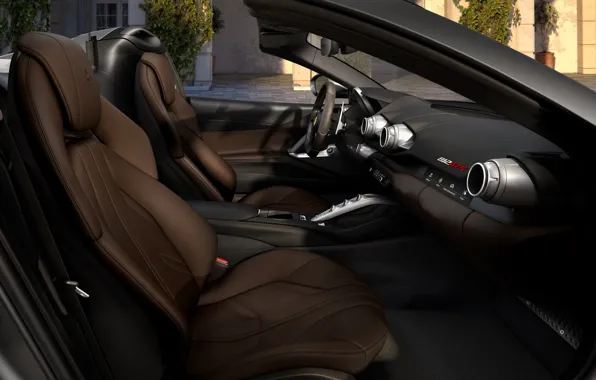 Ferrari, салон, GTS, 812, 2019
