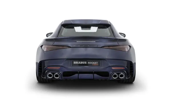 Белый фон, Brabus, limited edition, гибридный гиперкар, Deep Blue, hybrid hypercar, Mercedes-AMG SL 63 S …