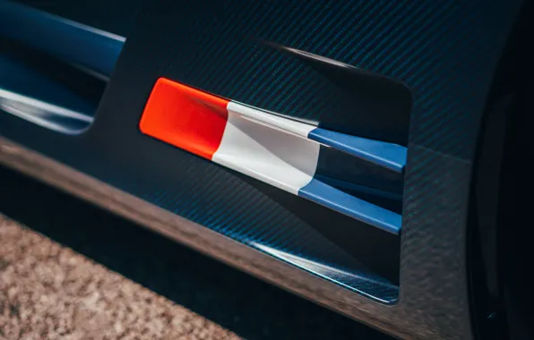 Картинка colors, Bugatti, close-up, France, flag, French, Divo, Bugatti Divo