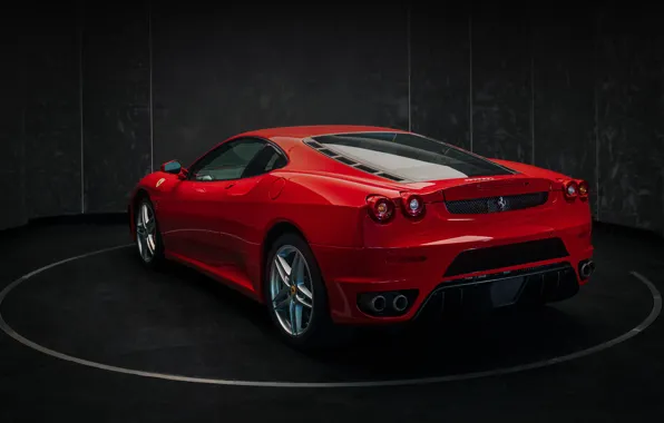 Картинка F430, Ferrari, Ferrari F430, rear view