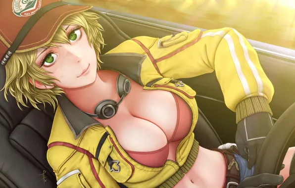 Взгляд, девушка, арт, final fantasy xv, cindy aurum