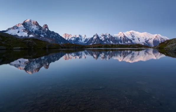Картинка горы, озеро, Франция, France, Lac de Chésery