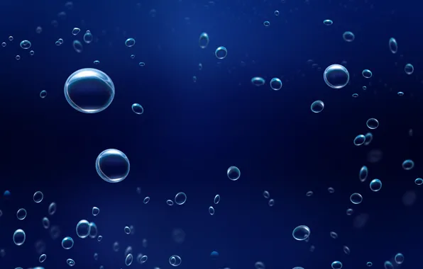 Картинка вода, капли, макро, абстракция, пузыри, капля, минимализм, пузырь
